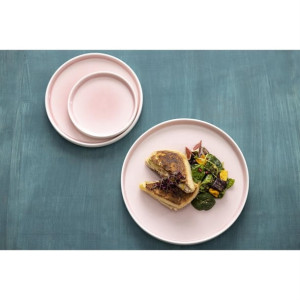 Olympia Fondant Plate Pink - 270mm (4 Pack)