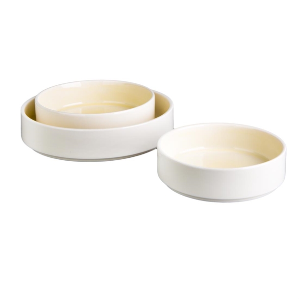 Olympia Fondant Bowl Lemon - 215mm (4 Pack)