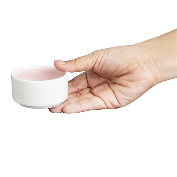 Olympia Fondant Dipping Dish Pink - 70mm (12 Pack) Olympia Fondant Dipping Dish Pink - 70mm (12 Pack)