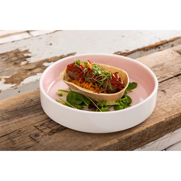 Olympia Fondant Bowl Pink - 215mm (4 Pack) Olympia Fondant Bowl Pink - 215mm (4 Pack)