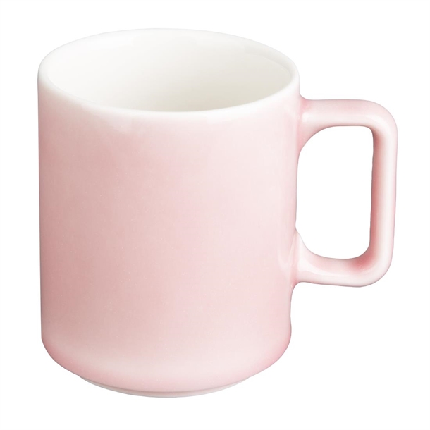 Olympia Fondant Mug Pink - 340ml (6 Pack)