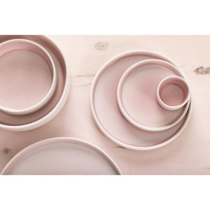 Olympia Fondant Plate Pink - 215mm (6 Pack)