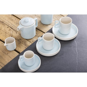 Olympia Fondant Saucer Aqua - 135mm (6 Pack)