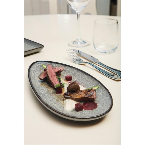 Olympia Mineral Leaf Plates 305mm (6 Pack) Olympia Mineral Leaf Plates 305mm (6 Pack)