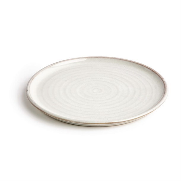 Olympia Canvas Small Rim Round Plate Murano White 265mm (6 Pack)