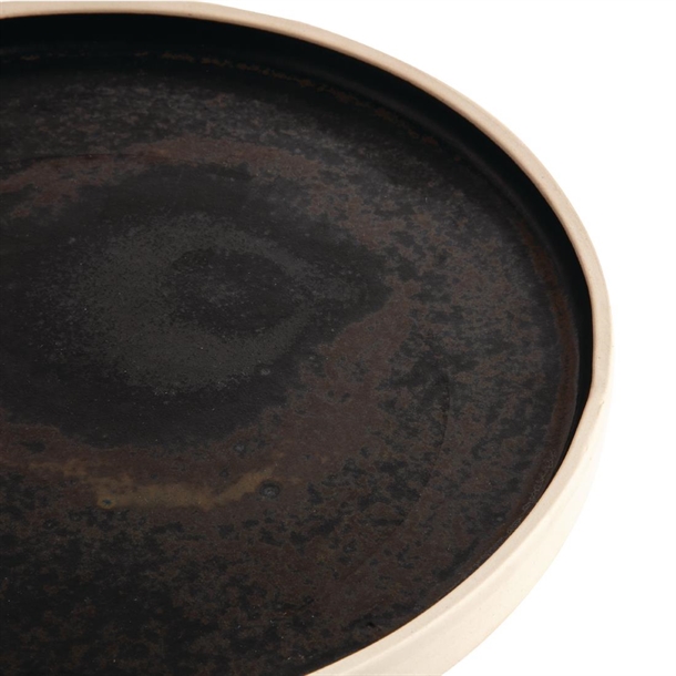 Olympia Canvas Flat Round Plate Delhi Black 250mm (6 Pack) Olympia Canvas Flat Round Plate Delhi Black 250mm (6 Pack)