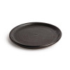 Olympia Canvas Small Rim Round Plate Delhi Black 180mm (6 Pack)