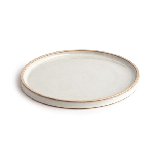 Olympia Canvas Flat Round Plate Murano White 250mm (6 Pack)