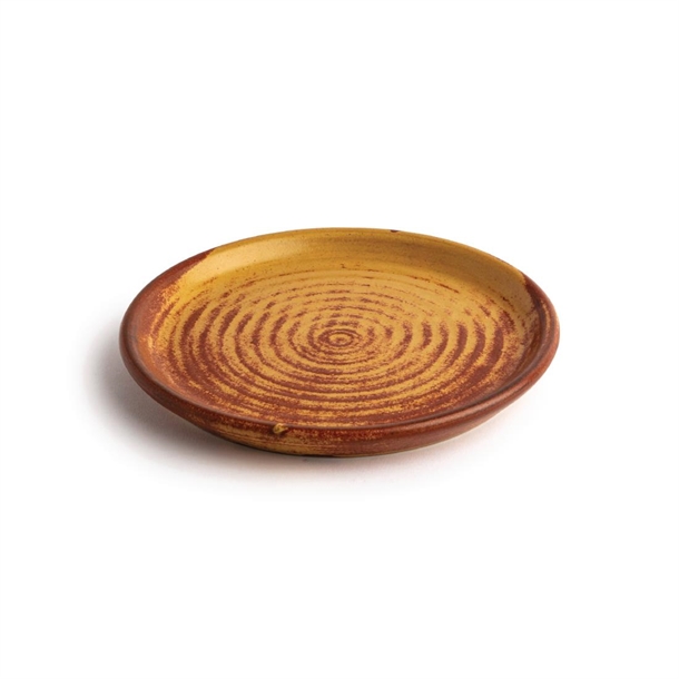 Olympia Canvas Small Rim Round Plate Sienna Rust 180mm (6 Pack) Olympia Canvas Small Rim Round Plate Sienna Rust 180mm (6 Pack)