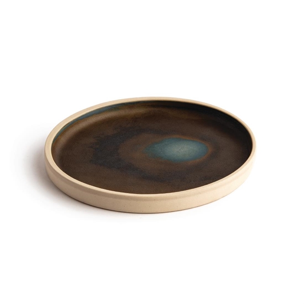 Olympia Canvas Flat Round Plate Green Verdigris 180mm (6 Pack)