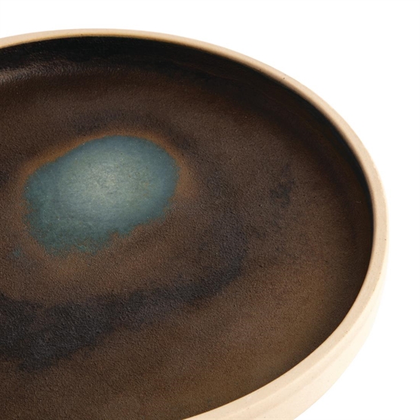 Olympia Canvas Flat Round Plate Green Verdigris 180mm (6 Pack)