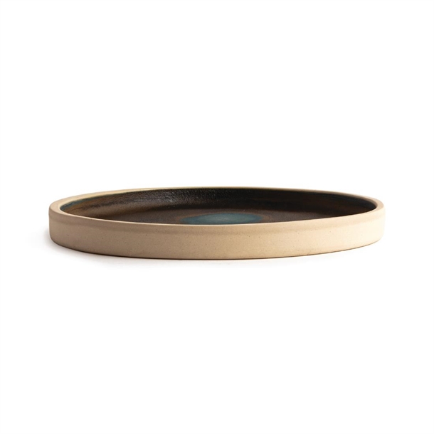 Olympia Canvas Flat Round Plate Green Verdigris 180mm (6 Pack)