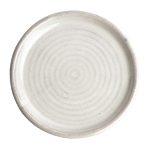 Olympia Canvas Small Rim Round Plate Murano White 180mm (6 Pack)
