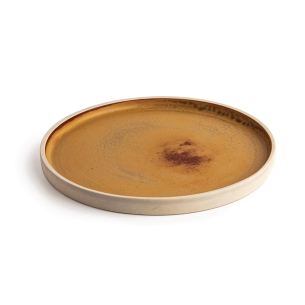 Olympia Canvas Flat Round Plate Sienna Rust 250mm (6 Pack) Olympia Canvas Flat Round Plate Sienna Rust 250mm (6 Pack)