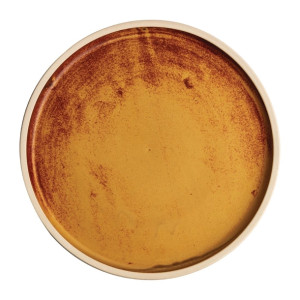 Olympia Canvas Flat Round Plate Sienna Rust 250mm (6 Pack)