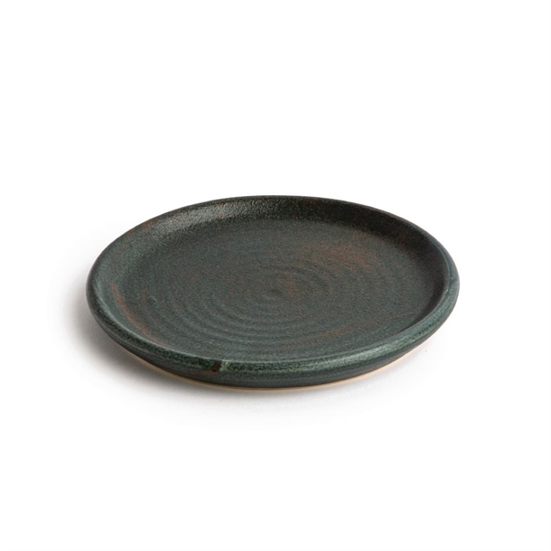 Olympia Canvas Small Rim Round Plate Green Verdigris 180mm (6 Pack) Olympia Canvas Small Rim Round Plate Green Verdigris 180mm (6 Pack)