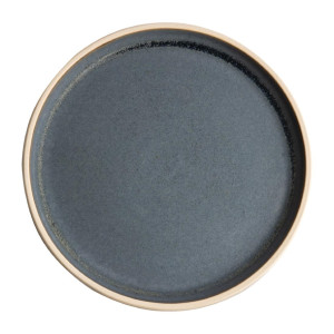 Olympia Canvas Flat Round Plate Blue Granite 250mm (6 Pack)