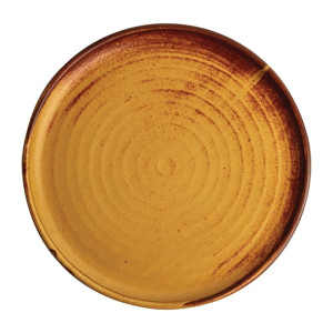 Olympia Canvas Small Rim Round Plate Sienna Rust 265mm (6 Pack)