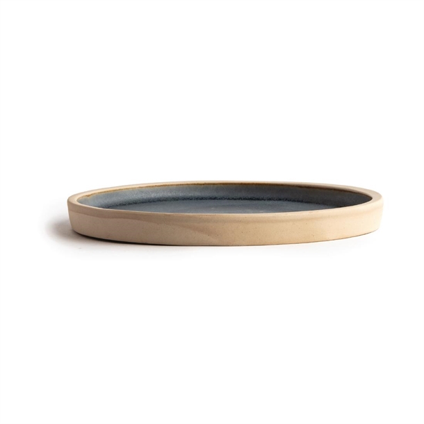 Olympia Canvas Flat Round Plate Blue Granite 180mm (6 Pack)