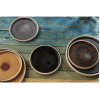 Olympia Canvas Flat Round Plate Delhi Black 180mm (6 Pack)