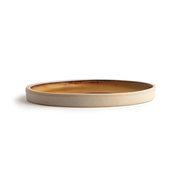 Olympia Canvas Flat Round Plate Sienna Rust 180mm (6 Pack) Olympia Canvas Flat Round Plate Sienna Rust 180mm (6 Pack)