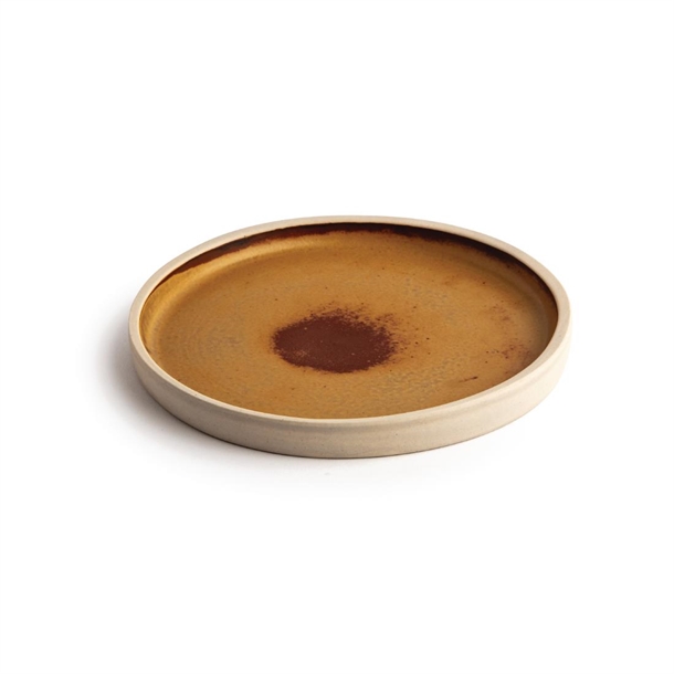 Olympia Canvas Flat Round Plate Sienna Rust 180mm (6 Pack) Olympia Canvas Flat Round Plate Sienna Rust 180mm (6 Pack)