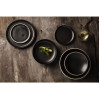 Olympia Canvas Flat Round Plate Delhi Black 180mm (6 Pack)