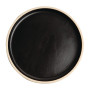 Olympia Canvas Flat Round Plate Delhi Black 180mm (6 Pack)