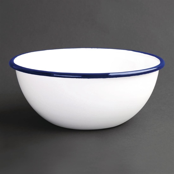 Olympia Enamel Pudding Bowl 155mm (6 Pack)