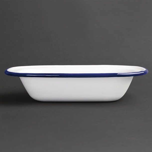 Olympia Enamel Pie Dish Rectangular 180x135mm (6 Pack) Olympia Enamel Pie Dish Rectangular 180x135mm (6 Pack)