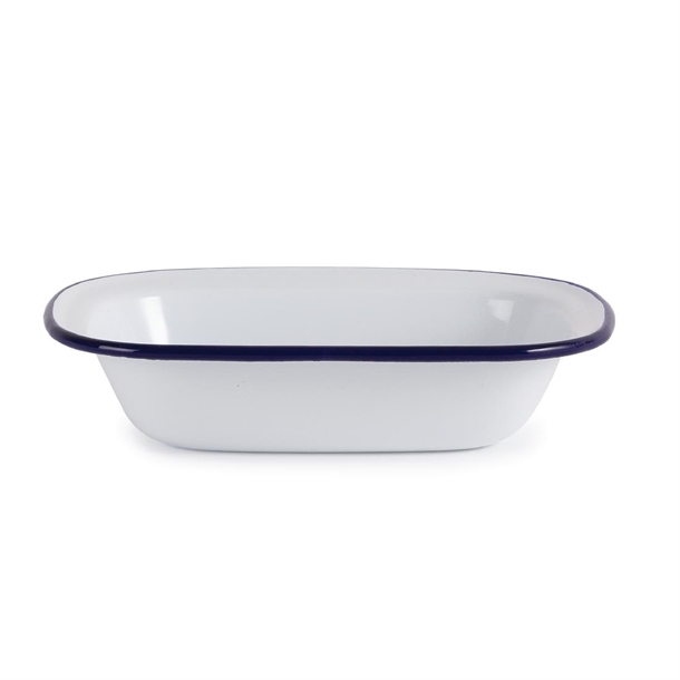 Olympia Enamel Pie Dish Rectangular 180x135mm (6 Pack) Olympia Enamel Pie Dish Rectangular 180x135mm (6 Pack)