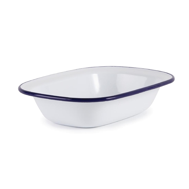 Olympia Enamel Pie Dish Rectangular 180x135mm (6 Pack) Olympia Enamel Pie Dish Rectangular 180x135mm (6 Pack)