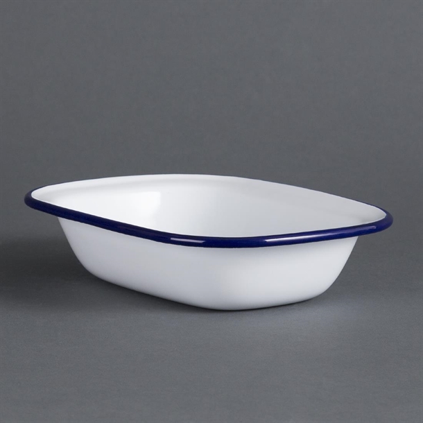 Olympia Enamel Pie Dish Rectangular 180x135mm (6 Pack) Olympia Enamel Pie Dish Rectangular 180x135mm (6 Pack)
