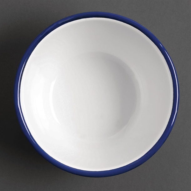 Olympia Enamel Pudding Bowls 155mm (6 Pack) Olympia Enamel Pudding Bowls 155mm (6 Pack)