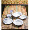 Olympia Enamel Dinner Plates 300mm (6 Pack)