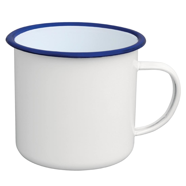 Olympia Large Enamel Soup Mug 670ml Olympia Large Enamel Soup Mug 670ml