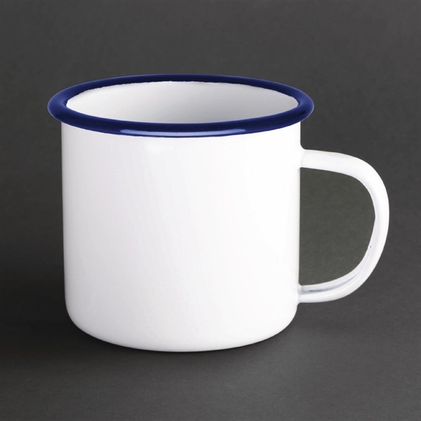 Olympia Large Enamel Soup Mug 670ml Olympia Large Enamel Soup Mug 670ml