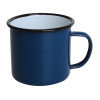Olympia Enamel Mugs Blue 350ml (Pack of 6)