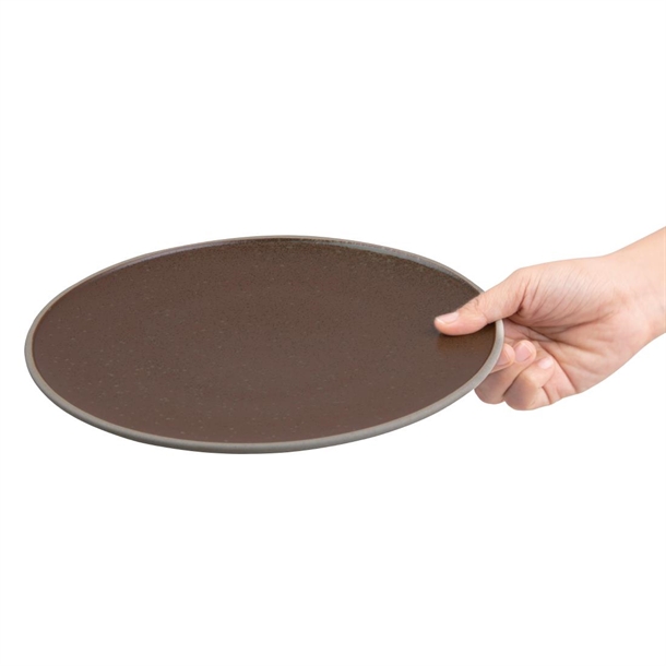 Olympia Anello Earth Raw Edge Plates 255mm (4 Pack)