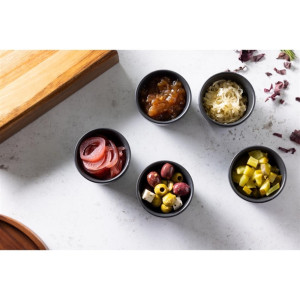 Olympia Mediterranean Ramekins Black 77mm (6 Pack)