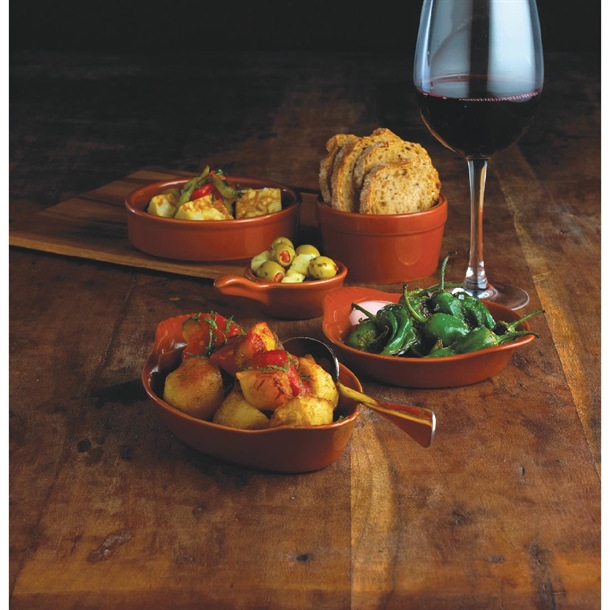 Olympia Tapas Rustic Mediterranean Ramekins 77mm (6 Pack)