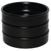 Olympia Mediterranean Stackable Dishes Black 102mm (6 Pack)