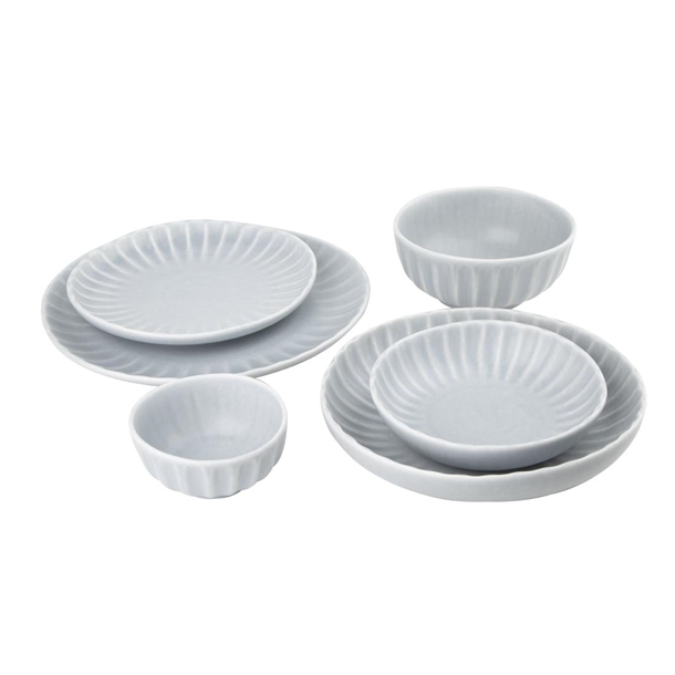 Olympia Corallite Plates Concrete Grey 205mm (6 Pack) Olympia Corallite Plates Concrete Grey 205mm (6 Pack)