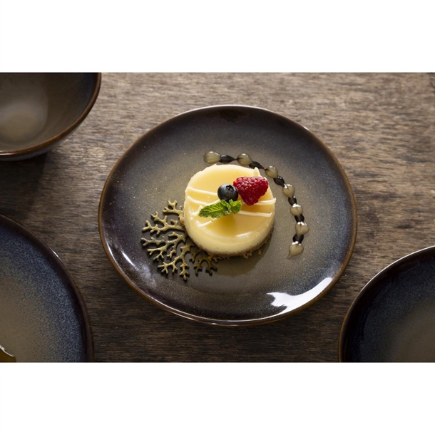 Olympia Birch Aubergine Coupe Plates - 205mm (6 Pack) Olympia Birch Aubergine Coupe Plates - 205mm (6 Pack)