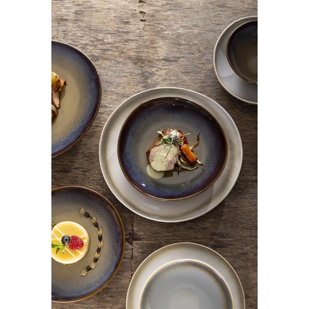 Olympia Birch Aubergine Wide Bowls - 205mm (6 pack) Olympia Birch Aubergine Wide Bowls - 205mm (6 pack)