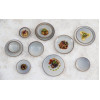 Olympia Drift Grey Embossed Coupe Plates 280mm (4 Pack)