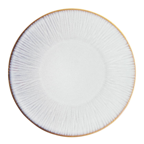 Olympia Drift Grey Embossed Coupe Plates 280mm (4 Pack)