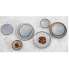Olympia Drift Grey Embossed Coupe Plates 180mm (6 Pack)