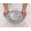 Olympia Drift Grey Plain Coupe Plate 280mm (4 Pack)