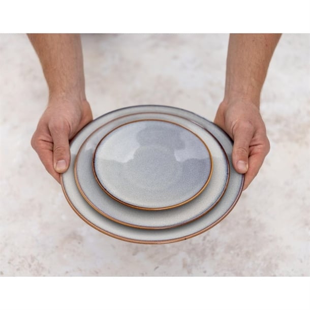 Olympia Drift Grey Plain Coupe Plate 280mm (4 Pack)